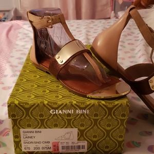 *EUC* fab GB Laney sandals nude!!
